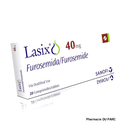 Boîte de Lasix 40 mg Furosemide générique